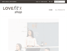 Tablet Screenshot of lovefitshop.com